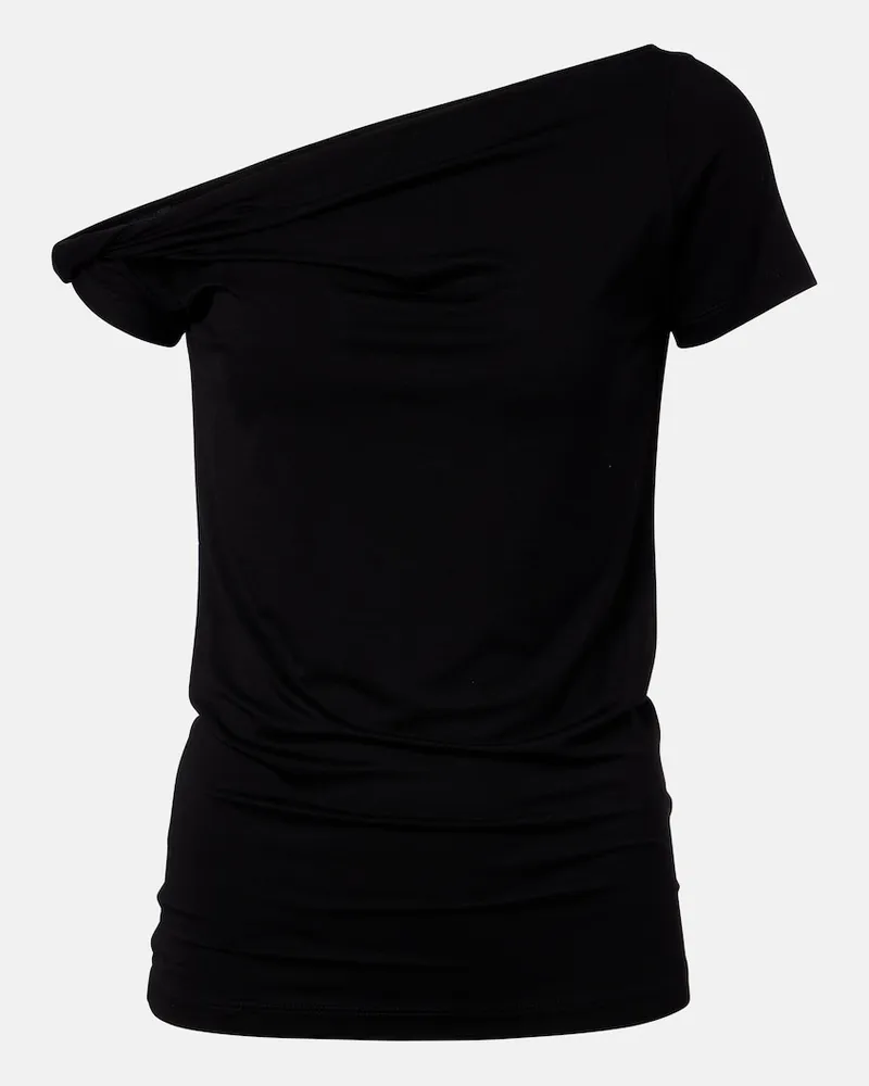 7 for all mankind T-shirt monospalla Nero