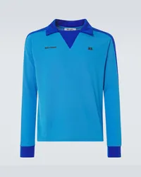 Wales Bonner Polo in jersey Blu