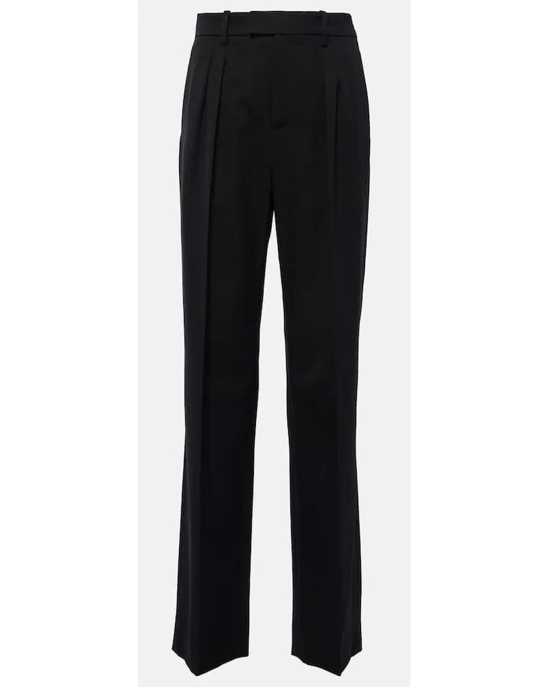 Nili Lotan Pantaloni Alphonse in lana vergine Nero