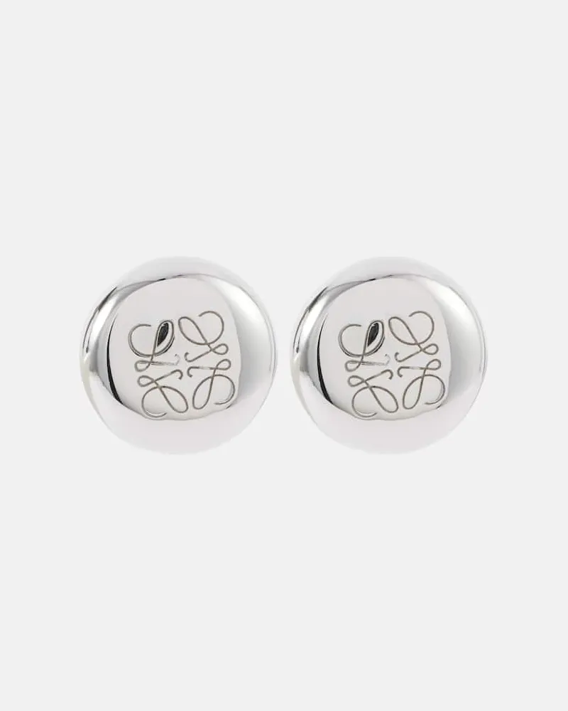 Loewe Orecchini Anagram Pebble in argento sterling Argento