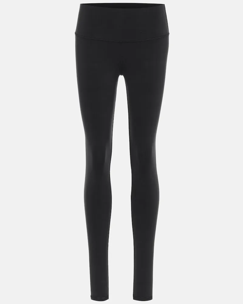alo Leggings Airbrush a vita alta Nero