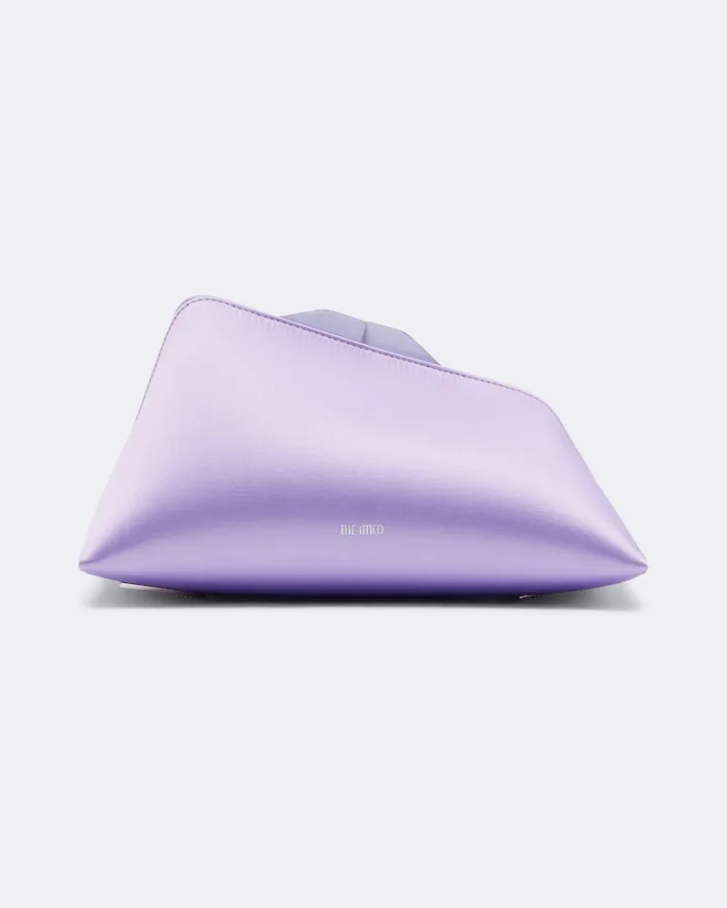 ATTICO Clutch 8:30PM Small in raso Viola