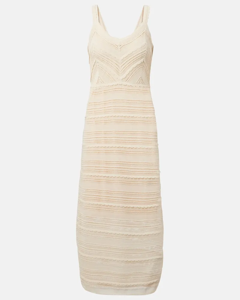 Zimmermann Abito midi Lucky in maglia Bianco