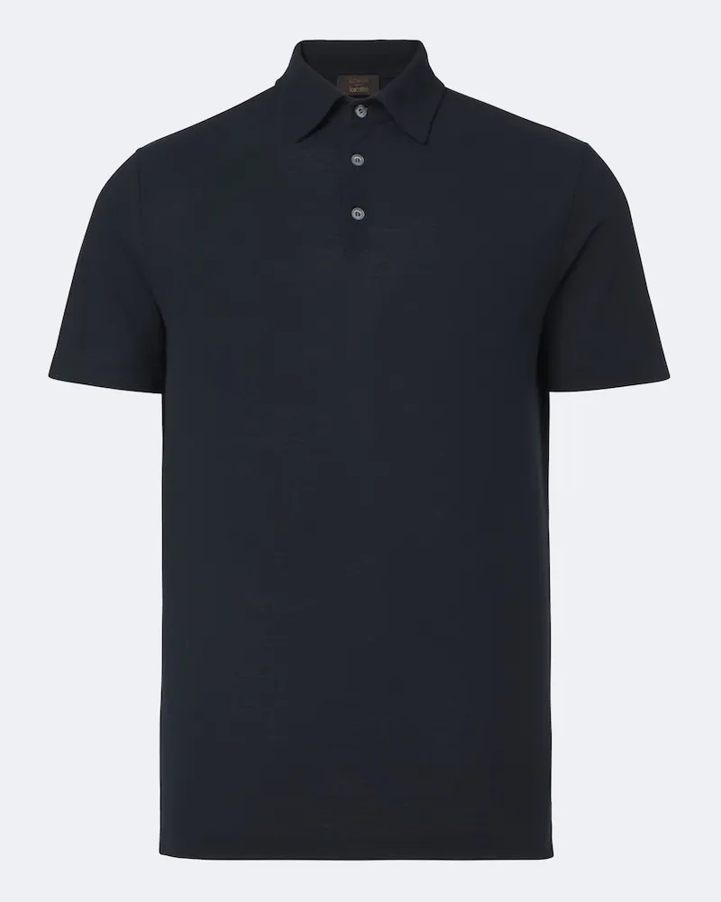 Slowear Polo in jersey di cotone Blu
