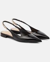 Gucci Ballerine slingback Signoria in vernice Nero