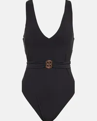 Tory Burch Costume intero Miller con cintura Nero