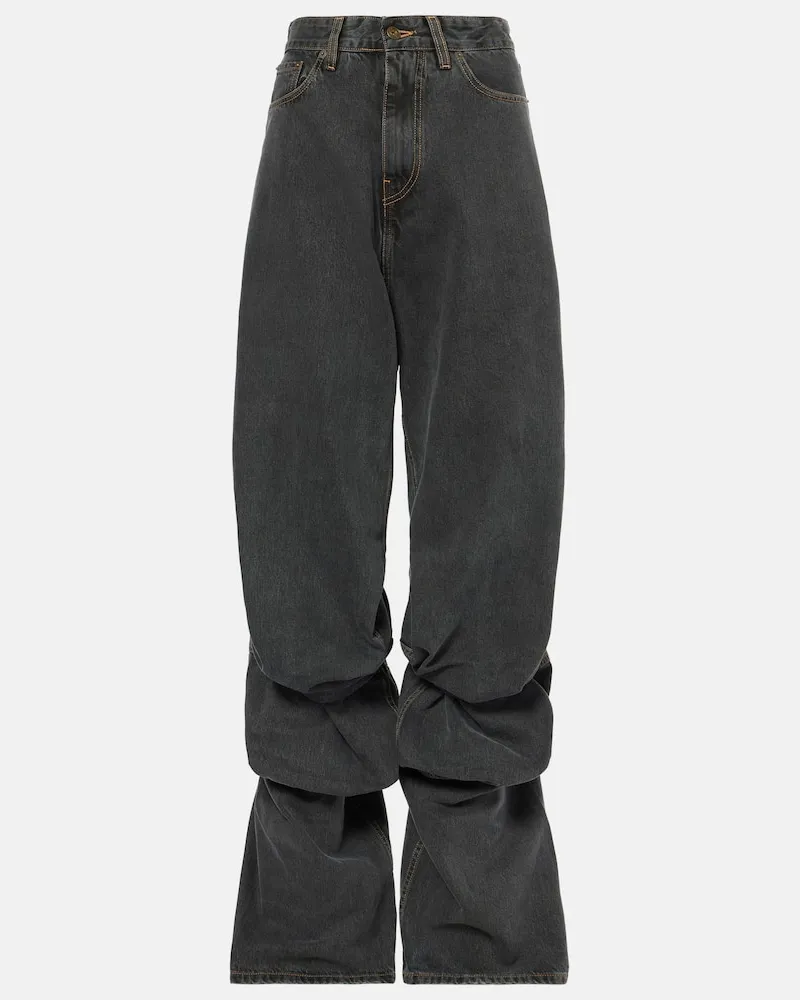 Y/PROJECT Jeans Evergreen Draped Cuff Blu