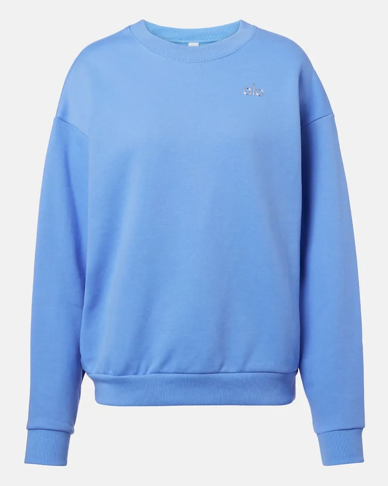 alo Felpa Accolade in misto cotone Blu