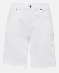 7 for all mankind Shorts di jeans a vita media Bianco