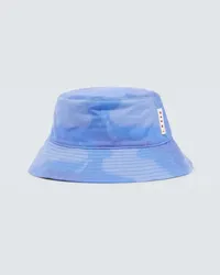 Marni Cappello da pescatore in canvas tie-dye Blu