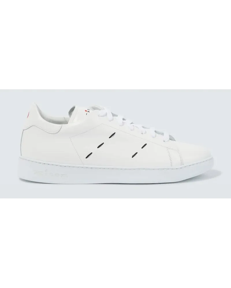 Kiton Sneakers in pelle Bianco