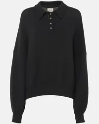 KHAITE Polo Rene in cashmere Nero