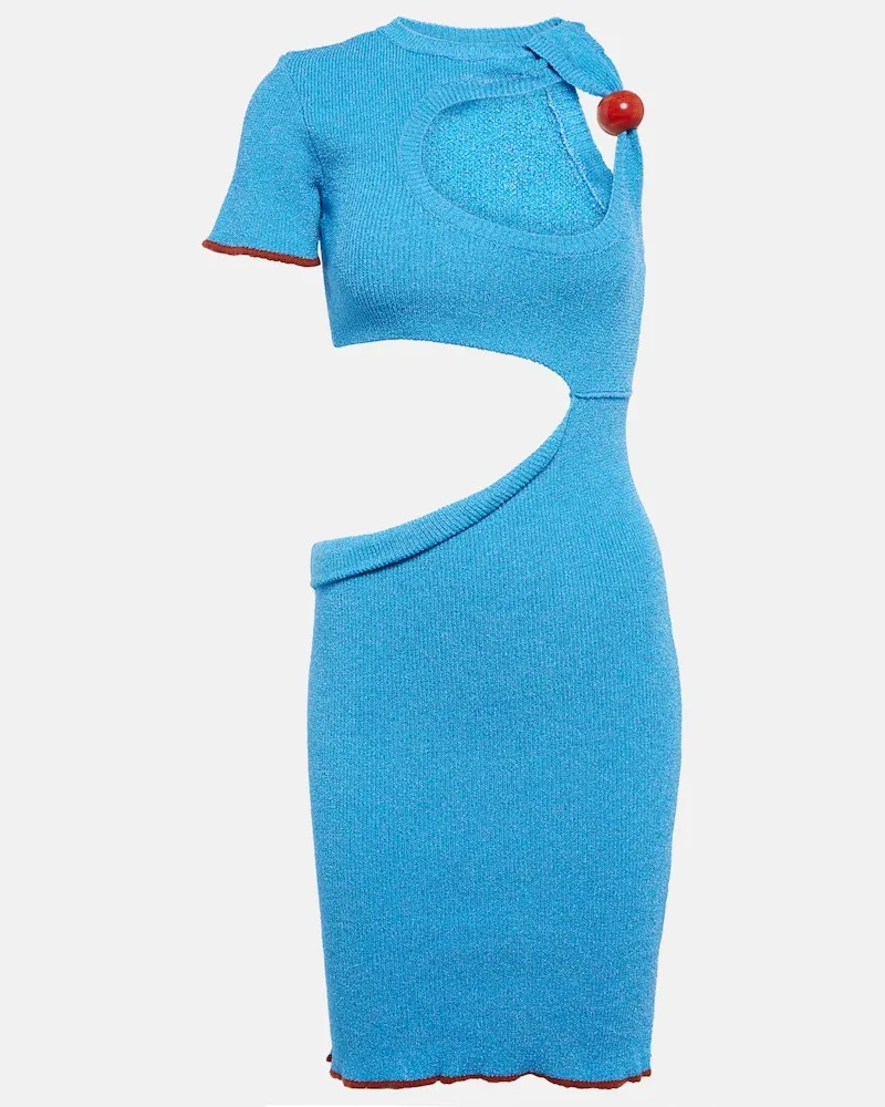 Jacquemus Miniabito La Robe Brilho Blu
