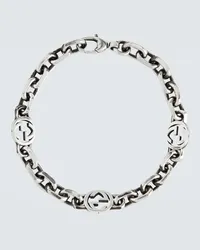 Gucci Bracciale Interlocking G in argento Argento