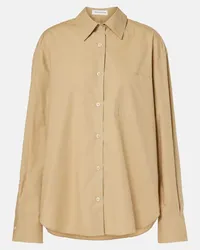 FRANKIE Shop Camicia oversize Lui in cotone Beige