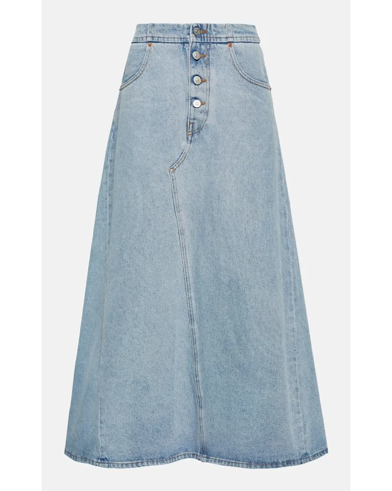 Maison Margiela Gonna lunga di jeans Blu