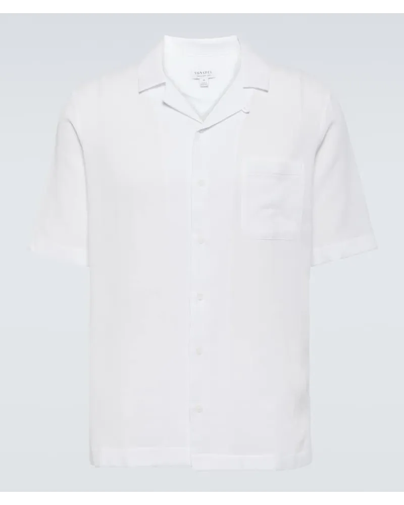 Sunspel Camicia in cotone Bianco
