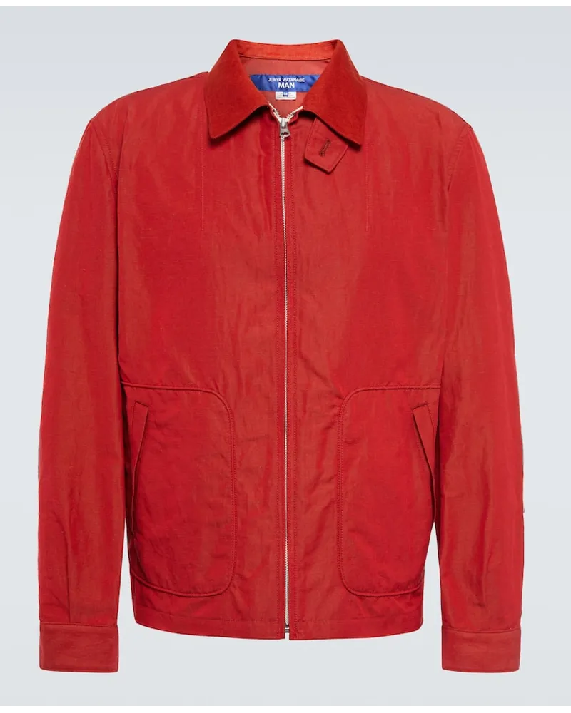 Junya Watanabe x Jean-Michel Basquiat - Giacca in cotone e lino Rosso