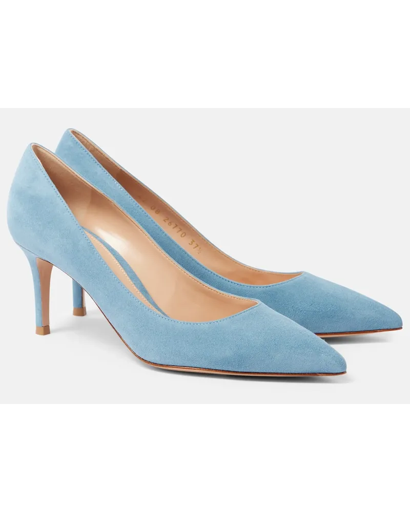 Gianvito Rossi Pumps Gianvito 70 in suede Blu