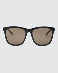 Gucci Occhiali da sole squadrati in acetato Nero