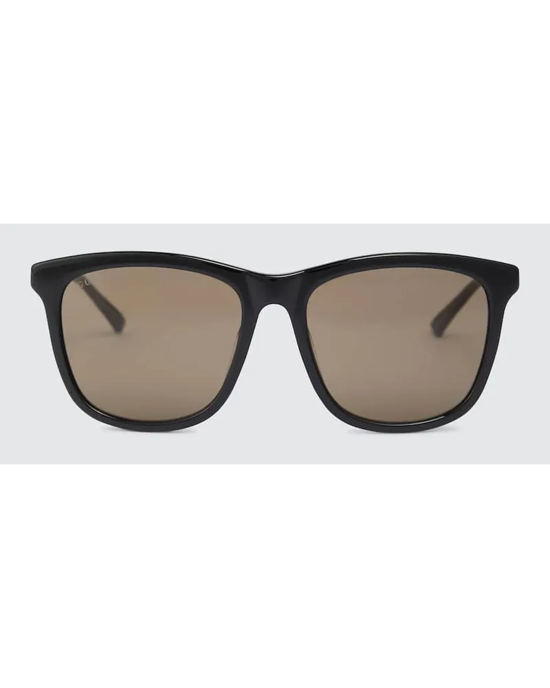 Gucci Occhiali da sole squadrati in acetato Nero