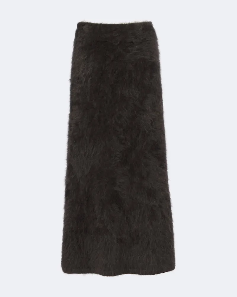 Lisa Yang Gonna midi Asta in cashmere Marrone