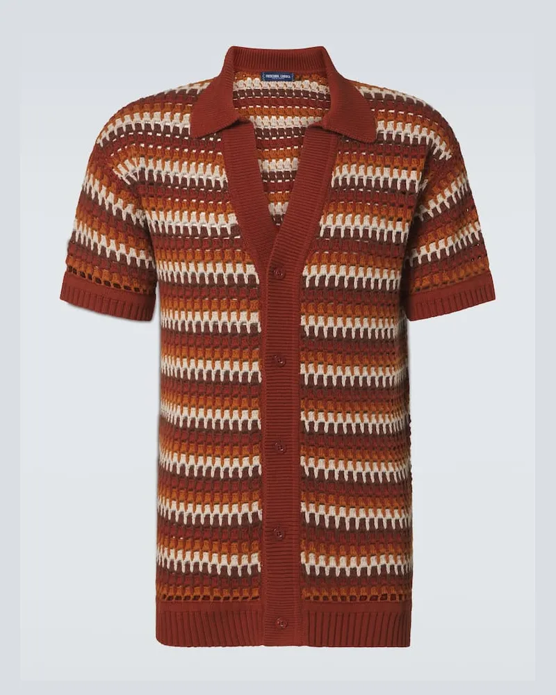 Frescobol Carioca Camicia Pinto in crochet di cotone Neutro