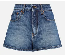Shorts di jeans a vita alta