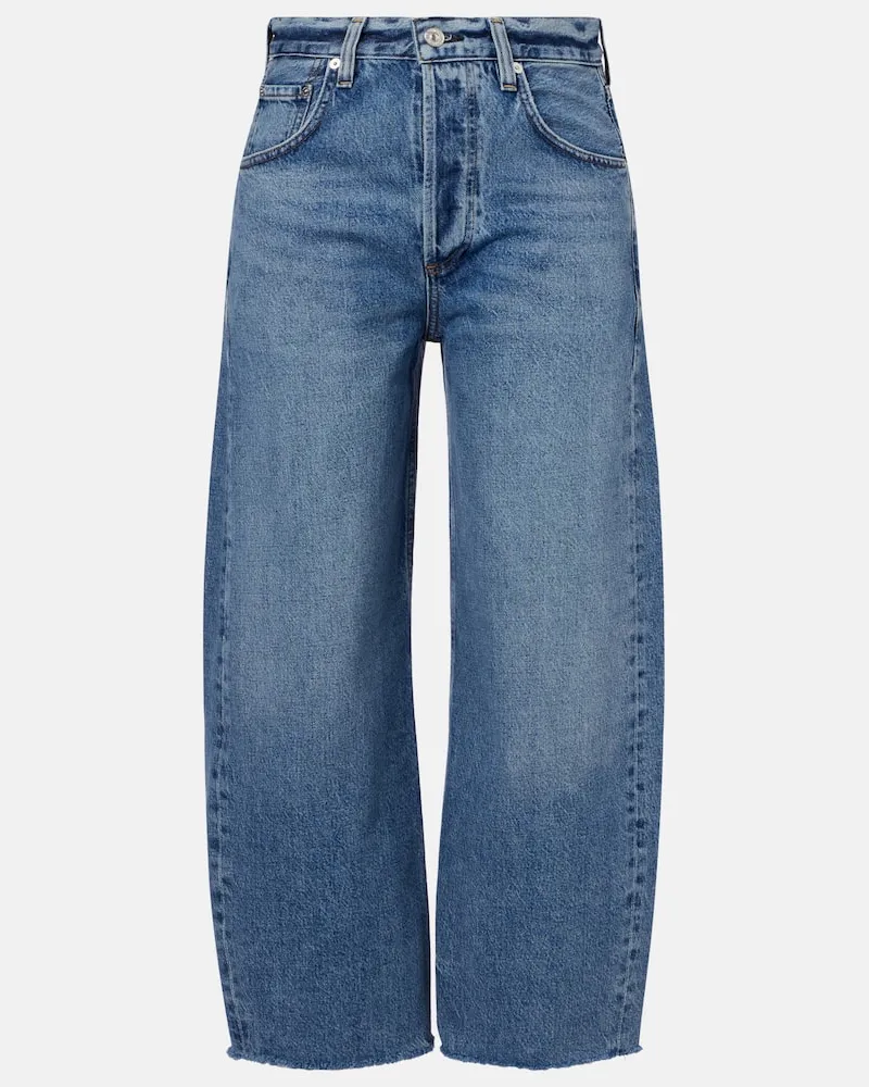 Citizens of humanity Jeans cropped Ayla a gamba larga Blu
