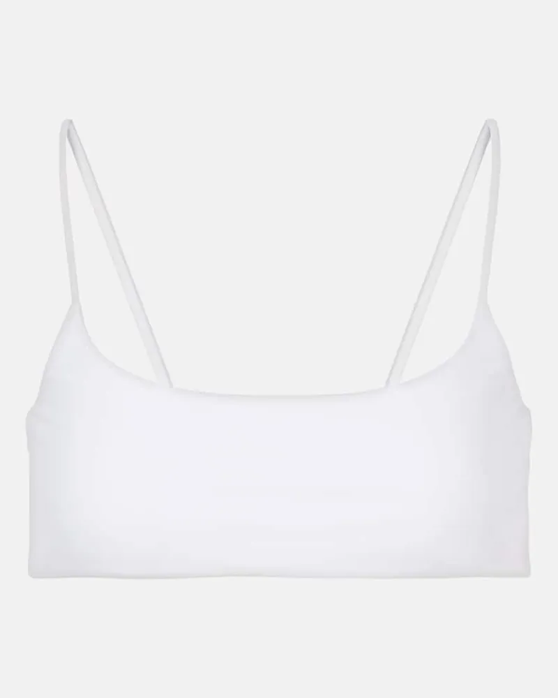 JADE SWIM Top bikini Muse Bianco