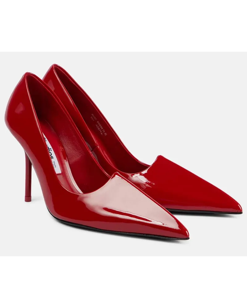 Acne Studios Pumps Bordisia 190 in vernice Rosso