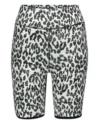 The Upside Shorts sportivi Dance a stampa leopardata Bianco