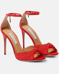 Aquazzura Sandali Bellini Beauty 105 in raso Rosso