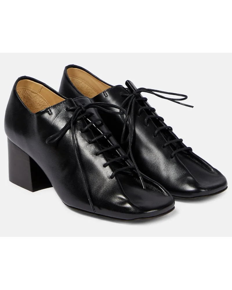 Christophe Lemaire Pumps Souris stringate in pelle Nero