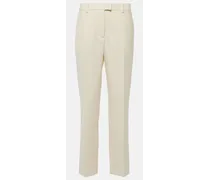 TOD'S Pantaloni regular in lana vergine Bianco