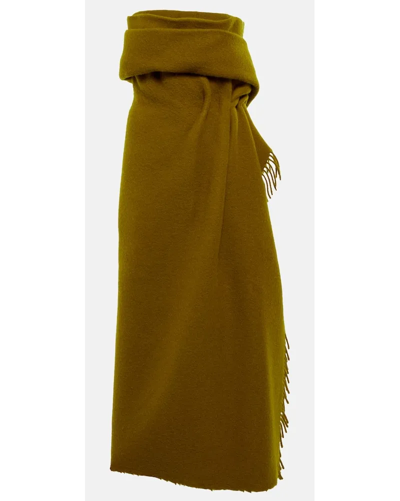 The Row Abito Nimah in lana e mohair Verde