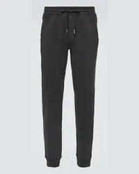 Tom Ford Pantaloni sportivi in jersey di cotone Nero