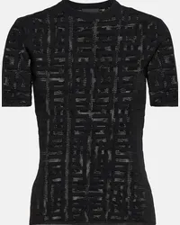 Givenchy Top 4G in maglia jacquard Nero