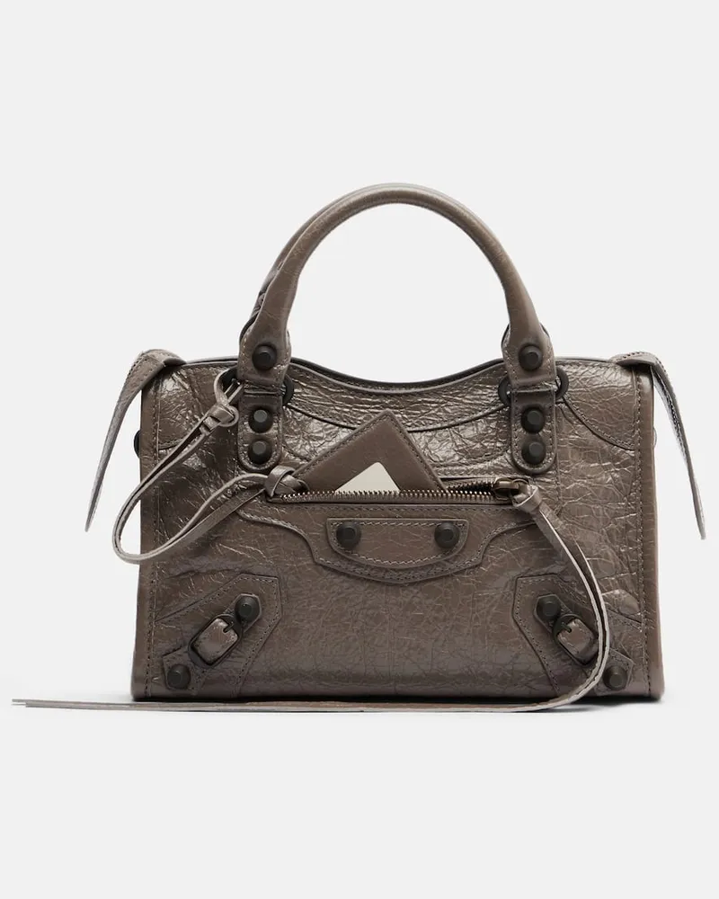 Balenciaga Borsa Le City Mini in pelle Grigio