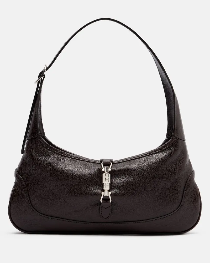 Gucci Borsa a spalla Jackie Slim Small in pelle Marrone