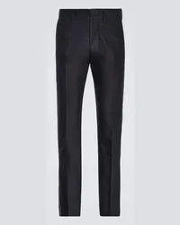 Tom Ford Pantaloni regular in cotone Blu