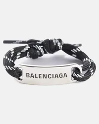 Balenciaga Bracciale con logo Nero