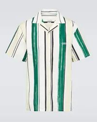 Lanvin Camicia bowling in cotone a righe Multicolore