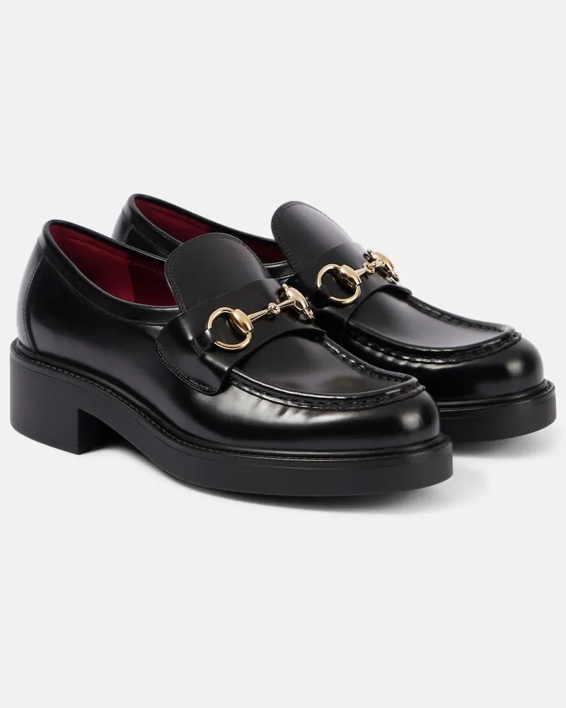 Gucci Mocassini Horsebit in pelle Nero