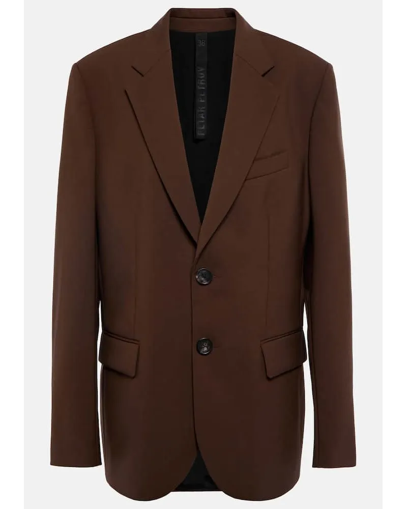 Petar Petrov Blazer monopetto Ilan in lana Marrone
