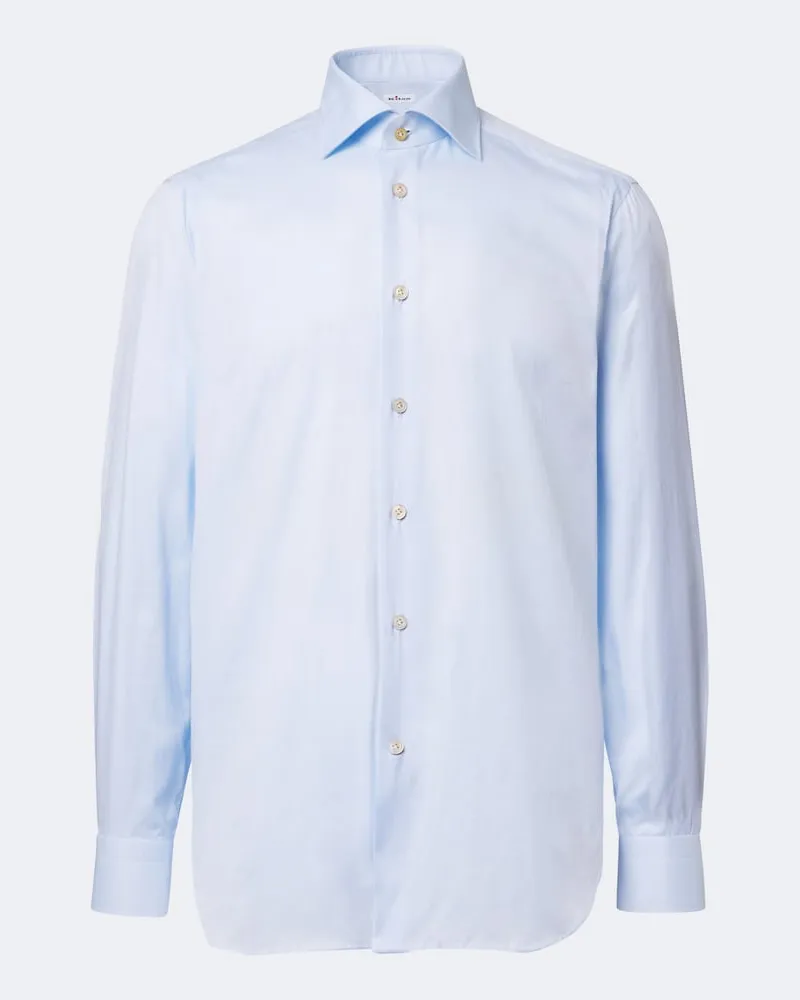 Kiton Camicia in cotone Blu