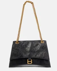 Balenciaga Borsa a spalla Crush Medium in pelle Nero