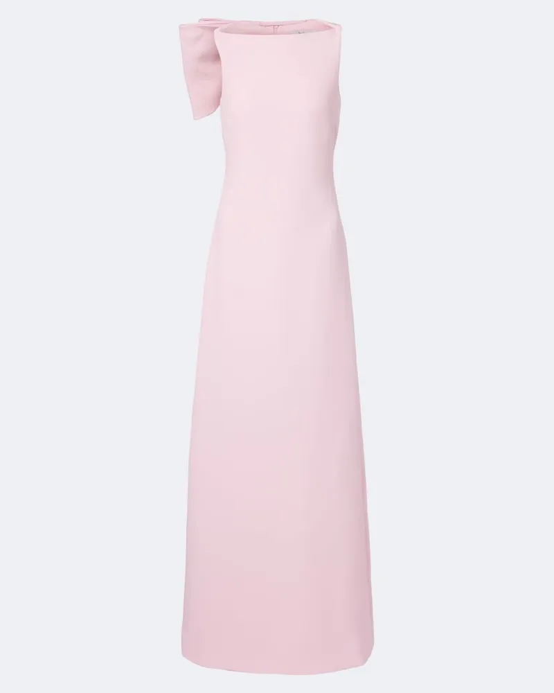 Safiyaa Abito lungo Mallory in crêpe Rosa