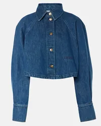 Patou Camicia cropped di jeans Blu