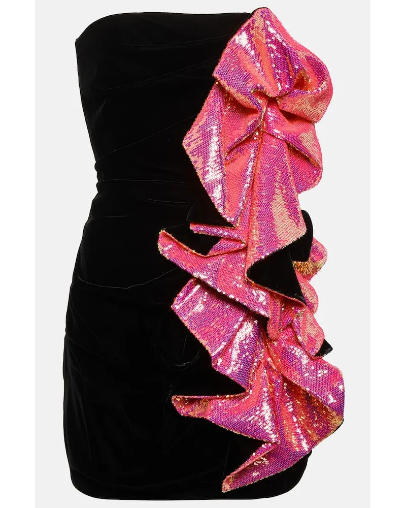 Alexandre Vauthier Miniabito con paillettes Nero